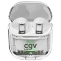 Miniatyrbillede 2 af 4: Trådløse Bluetooth-hovedtelefoner - CGV - URBAN GHOST (Hvid) - 30 timers batterilevetid - Touch-betjening - TWS