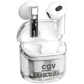 Miniatyrbillede 1 af 4: Trådløse Bluetooth-hovedtelefoner - CGV - URBAN GHOST (Hvid) - 30 timers batterilevetid - Touch-betjening - TWS