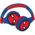 Miniatyrbild 1 av 5: SPIDER-MAN Bekväma Hopfällbara 2-i-1 Bluetooth- och trådanslutna Hörlurar för Barn med Hörselnedsättning - LEXIBOOK