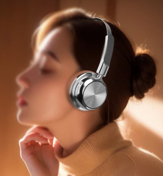 Retro Fashion Merad Metal Bluetooth Headset 5.4 Headset Ultra Long Life Headset