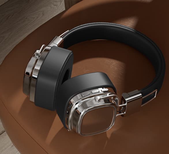 Amerikansk Retro Stil Trådløs Bluetooth 5.3 Headset Øretelefon Base Headset