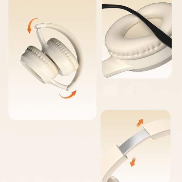 CR-7 Headset 5.4 Trådløst Bluetooth Headset Headset med Tung Base Mobiltelefon Computer Gennem