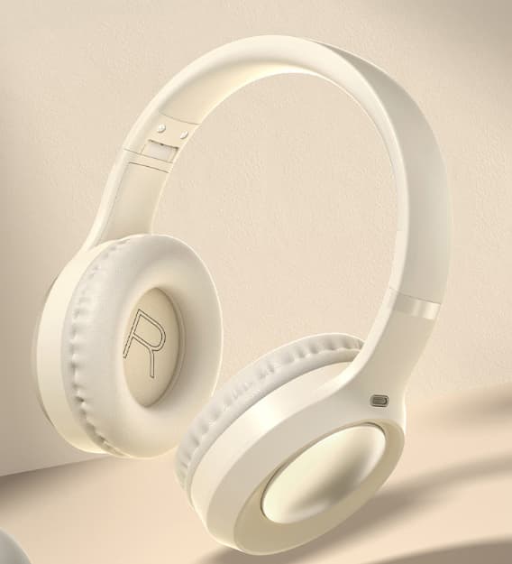 CR-7 Headset 5.4 Trådløst Bluetooth Headset Headset med Tung Base Mobiltelefon Computer Gennem