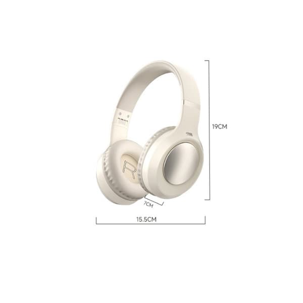 CR-7 Headset 5.4 Trådløst Bluetooth Headset Headset med Tung Base Mobiltelefon Computer Gennem