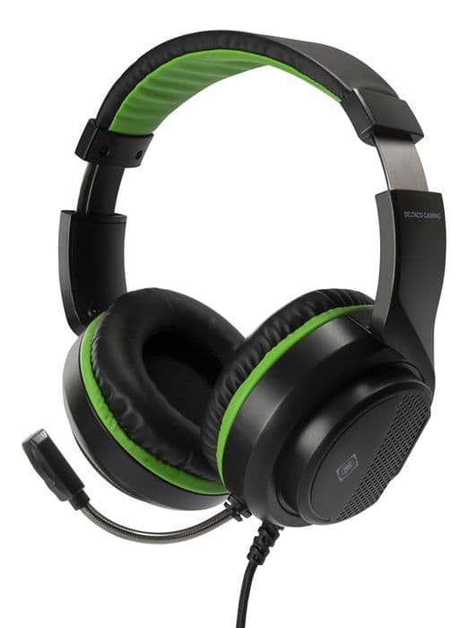 Deltaco - GAM-128 - GAMING - Stereo Gaming Headset för Xbox Series S/X, 40 mm stereohögtalare, flexibel mikrofon