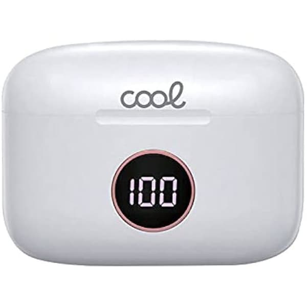 Dual POD-hörlurar LCD Cool Air Pro Bluetooth-stereohörlurar, vit