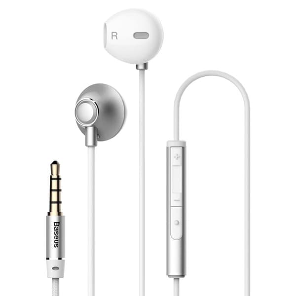 In-ear hörlurar - Baseus - 3,5 mm - Röd - Svettålig - Hifi
