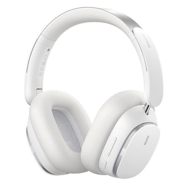 Bowie H1 Pro trådlösa hörlurar (A00050601213-00) Bluetooth, brusreducerande BASEUS Moon White