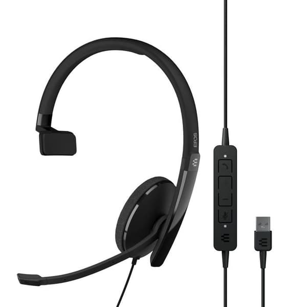SENNHEISER ADAPT 130 USB II EPOS I trådbundna in-ear-hörlurar - svart