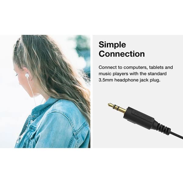 Hörlurar - Koss - PLUG W - In-ear - Kabelansluten - Vit