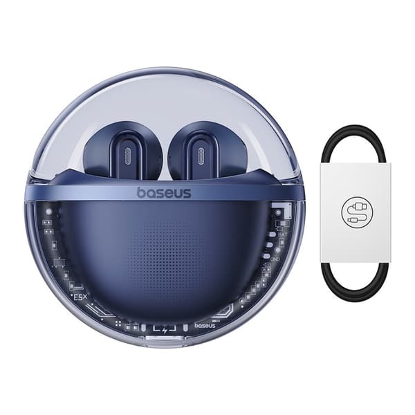 Baseus Bowie E5X Ægte Trådløse Stereo (TWS) Headset In-Ear Blå