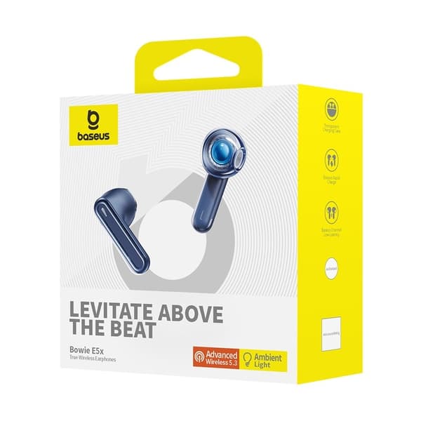 Baseus Bowie E5X Ægte Trådløse Stereo (TWS) Headset In-Ear Blå