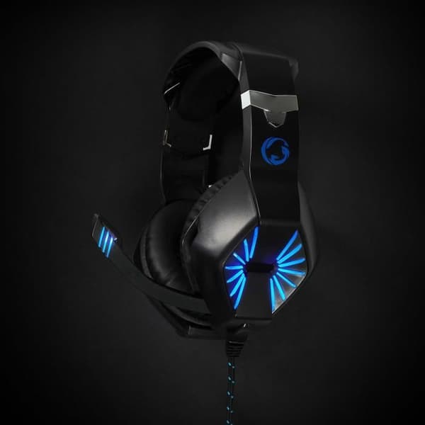 Spelheadset - NEDIS - GHST250BK - Svart - USB Type-A / 2x 3,5 mm - Uppfällbar mikrofon