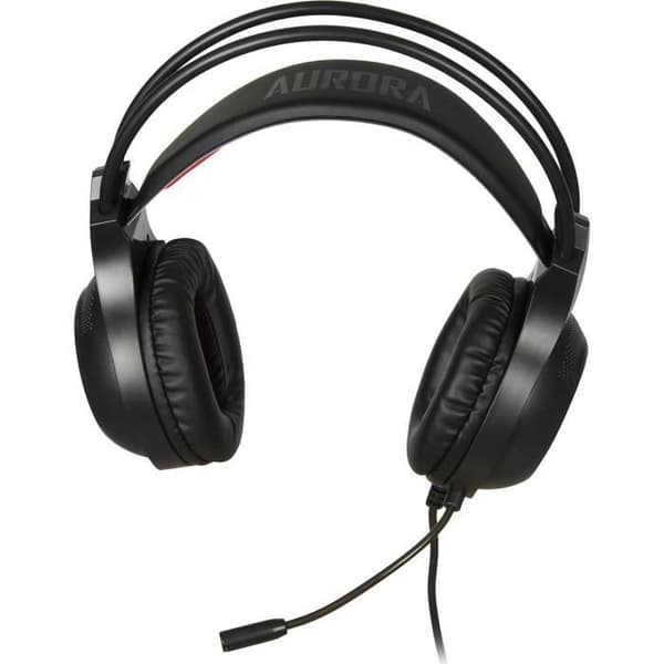 Ibox Aurora X3 Gaming Headset - Mikrofon med pannband, USB, öra, 3,5 mm minijack, svart