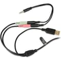 Miniatyrbild 2 av 4: Ibox Aurora X3 Gaming Headset - Mikrofon med pannband, USB, öra, 3,5 mm minijack, svart