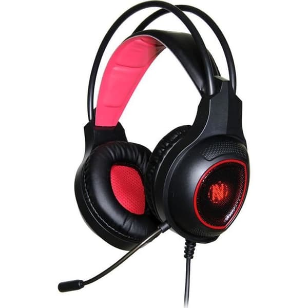 Ibox Aurora X3 Gaming Headset - Mikrofon med pannband, USB, öra, 3,5 mm minijack, svart