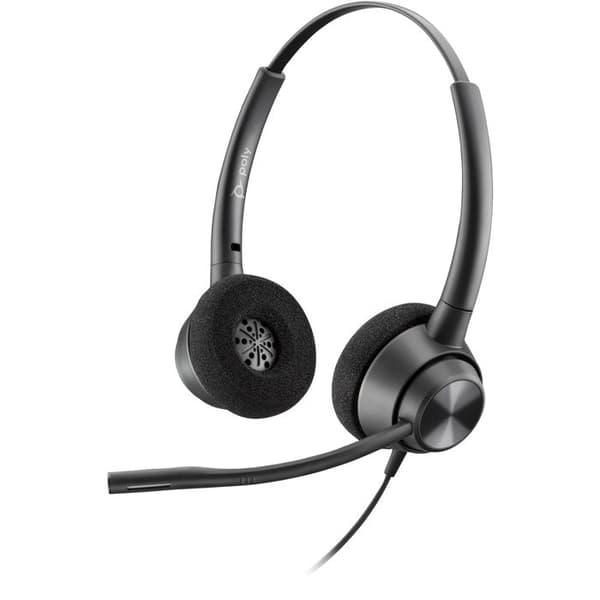 HP Poly EncorePro 320 med Quick Disconnect Binaural Headset TAA