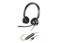 Miniatyrbild 1 av 3: Microhörlurar - HP Poly - Blackwire 3325 - USB-A - Stereo - Svettresistent
