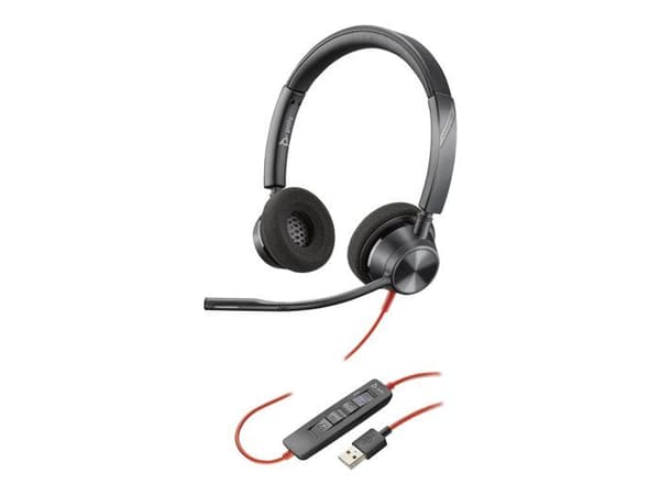 Microhörlurar - HP Poly - Blackwire 3325 - USB-A - Stereo - Svettresistent