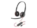 Miniatyrbild 3 av 3: HP Poly Blackwire C3220 USB-C Headset - Stereo - Svart - Kontor