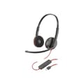 Miniatyrbild 1 av 3: HP Poly Blackwire C3220 USB-C Headset - Stereo - Svart - Kontor