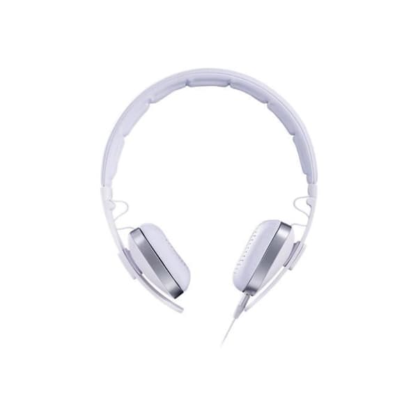 Hörlurar med mikrofon HIDITEC WAVE on-ear 3,5 mm jack vit