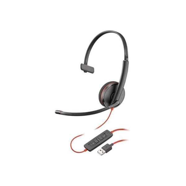Headsetmikrofon - PLANTRONICS - Blackwire C3210 - Kabelansluten - Bredband på PC - Aktiv brusreducering