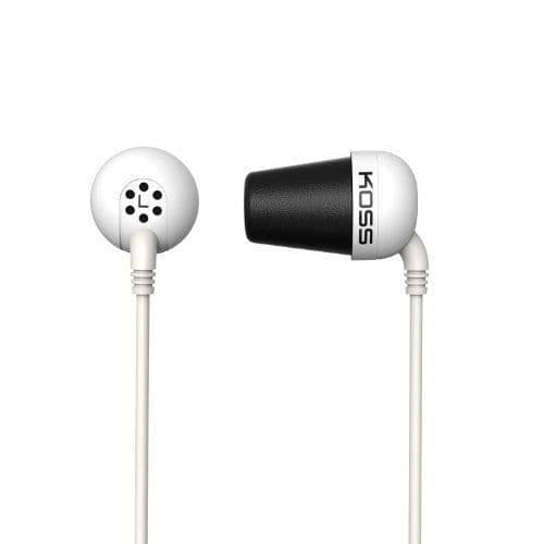 Hörlurar - Koss - PLUG W - In-ear - Kabelansluten - Vit