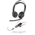 Miniatyrbild 2 av 3: PLANTRONICS BLACKWIRE 5220 BINAURAL HEADBAND SVART, RÖD - AUDI HJÄLMAR