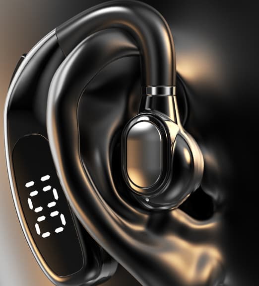 Erittäin pitkäikäinen langaton digitaalinen näyttö roikkuvat korvat tyyppi Enterprise Bluetooth Headset Ajo Melunvaimennus Suuri teho Universal