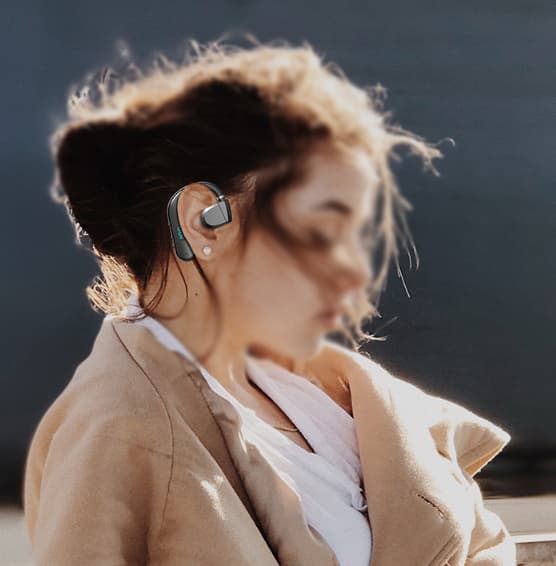 Langattomat yritys-Bluetooth-kuulokkeet Riippuva korva OWS Avoin Suuri kapasiteetti Pitkäikäinen juoksu Juoksu