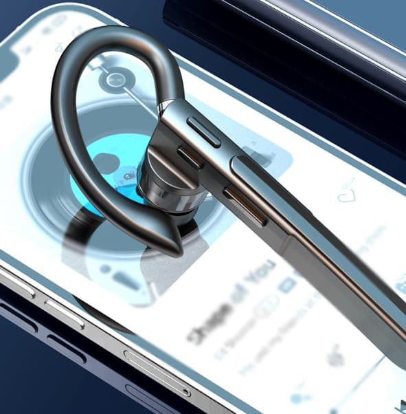Business trådlöst Bluetooth-headset X6 in-ear hängande öra ultra-lång livslängd ENC-samtal digital display 5.3