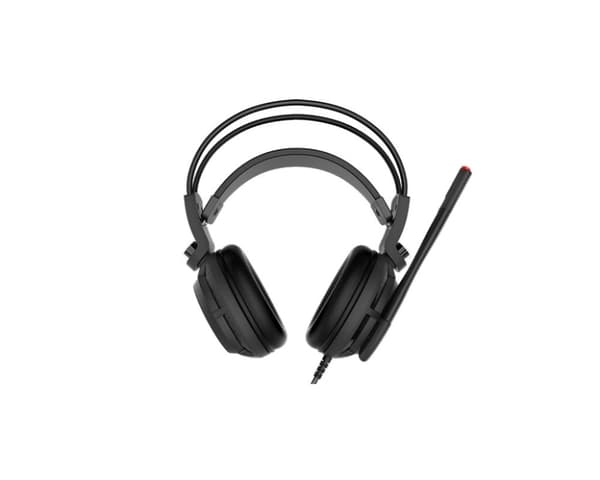 MSI DS502 7.1 Virtual Surround Sound Gaming Headset "Musta Ambient Dragon -logolla, Langallinen USB-liitin, 40 mm:n elementit, Sisäänrakennettu Älykäs