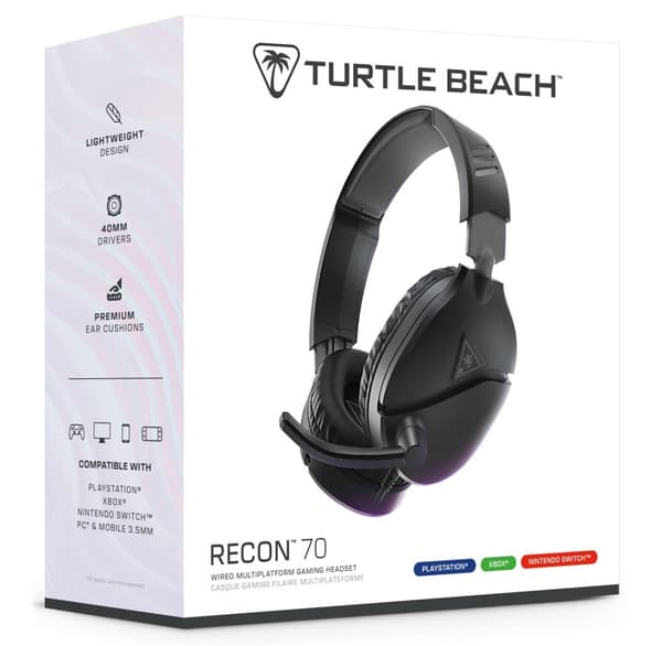 Turtle Beach Recon 70 Headset Kabelbunden Huvudband Gaming Svart