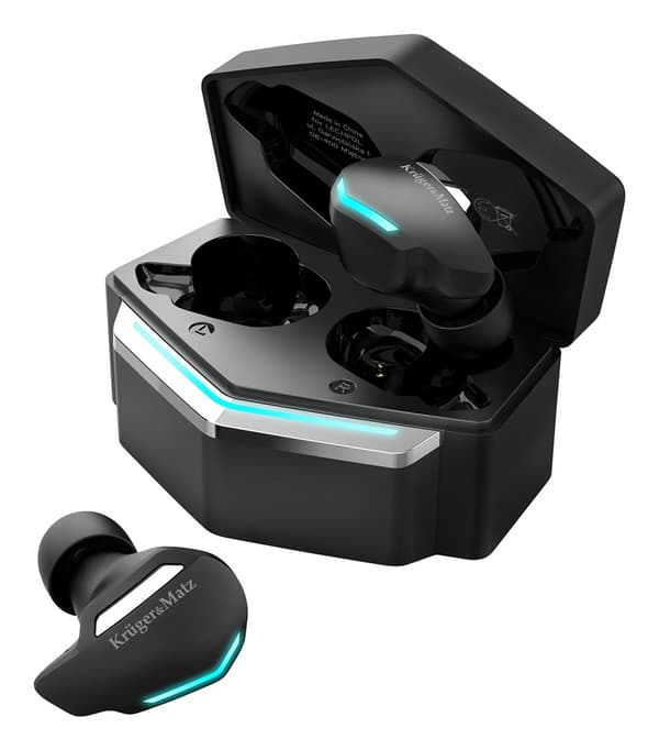 Krüger&Matz KMPG3 hovedtelefoner/headset Trådløse In-ear Gaming Bluetooth Sort, Blå