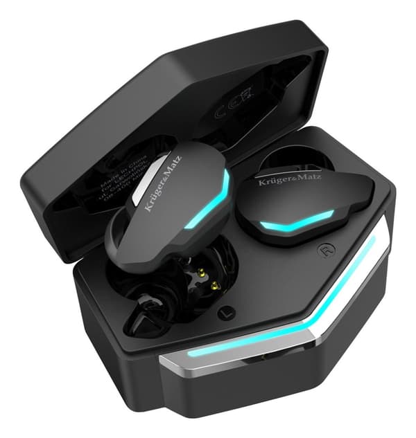 Krüger&Matz KMPG3 hovedtelefoner/headset Trådløse In-ear Gaming Bluetooth Sort, Blå