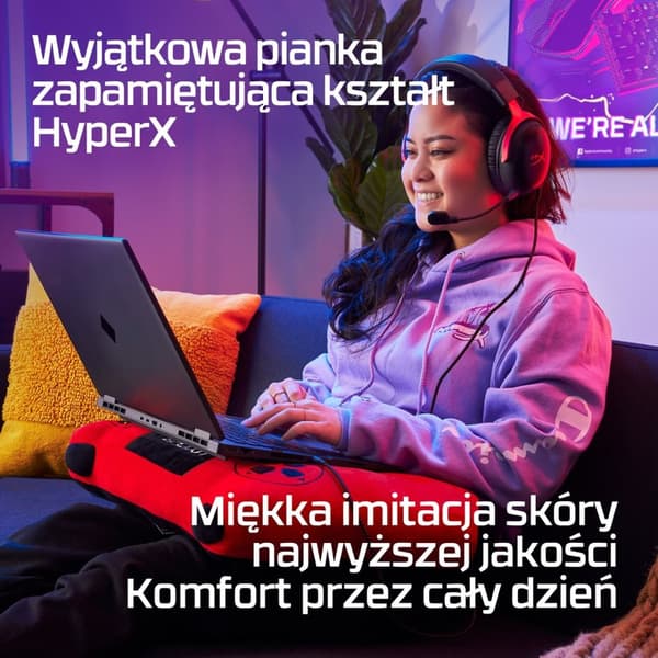 HyperX Cloud III Sort/Rød Gaming Headset