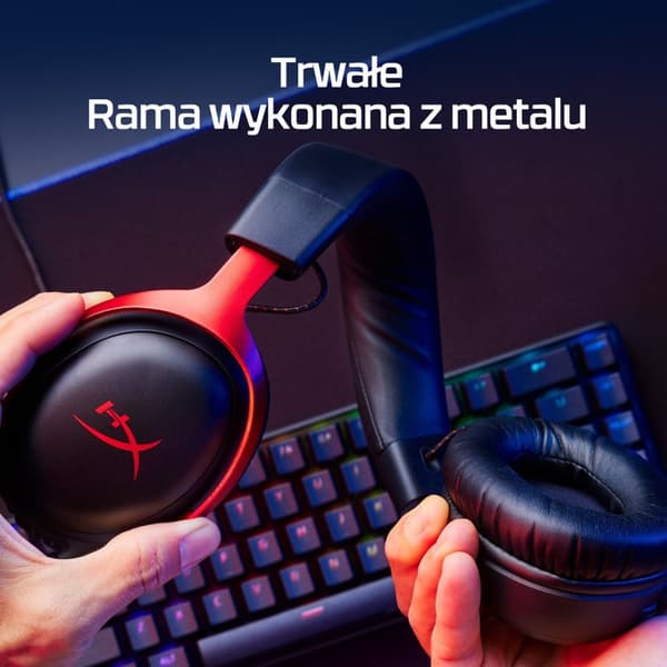 HyperX Cloud III Sort/Rød Gaming Headset