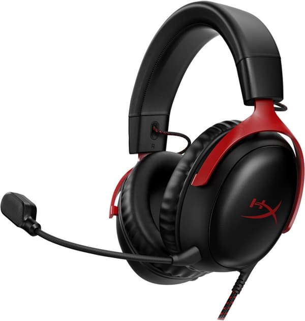 HyperX Cloud III Sort/Rød Gaming Headset