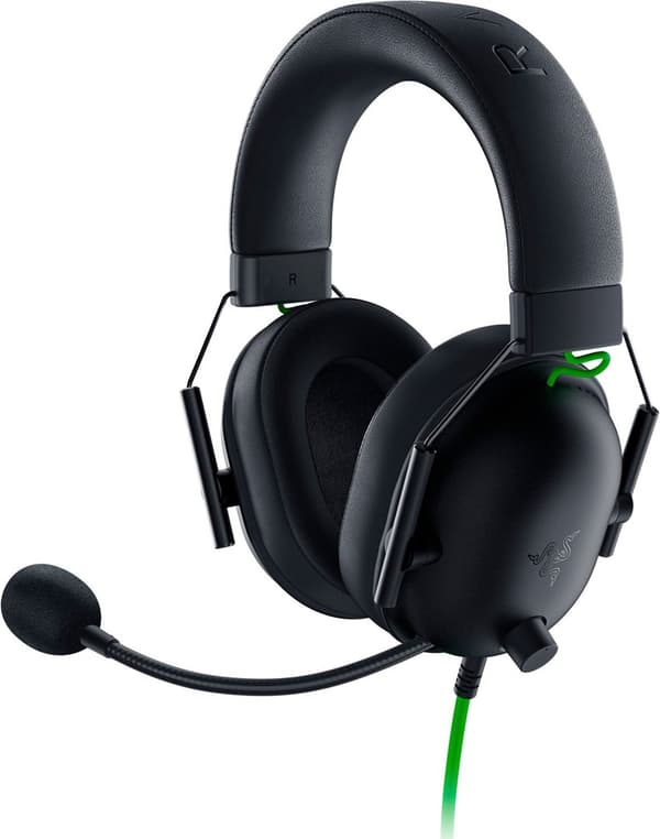 Razer Blackshark V2 X Headset Kabelbunden Huvudband Gaming Svart, Grön