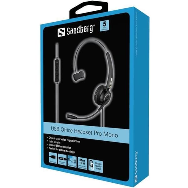 SANDBERG USB OFFICE HEADSET PRO MONO (126-14)