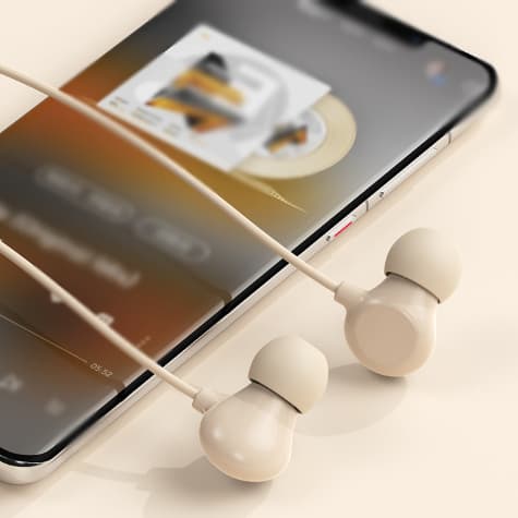Kuulokkeet Langallinen In-ear Typec Interface Sleep -kuulokkeet Mukavat pyöreät reiät Pitkä kulutus ilman kipua Melua vaimentavat kuulokkeet