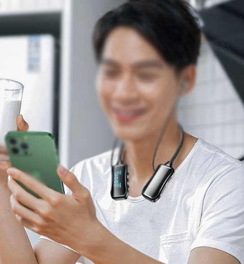 Riippuva kaula Bluetooth-kuulokkeet Running Business K Anna langattomien Bluetooth-kuulokkeiden erittäin pitkä valmiusaika