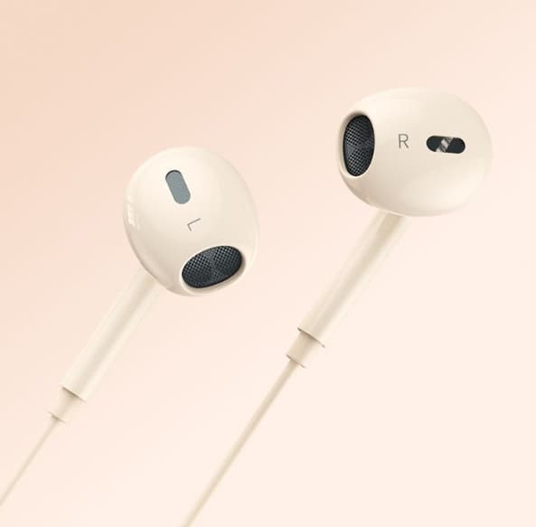 Langalliset yleiset puoli-in-ear-nappikuulokkeet korkealla äänenlaadulla