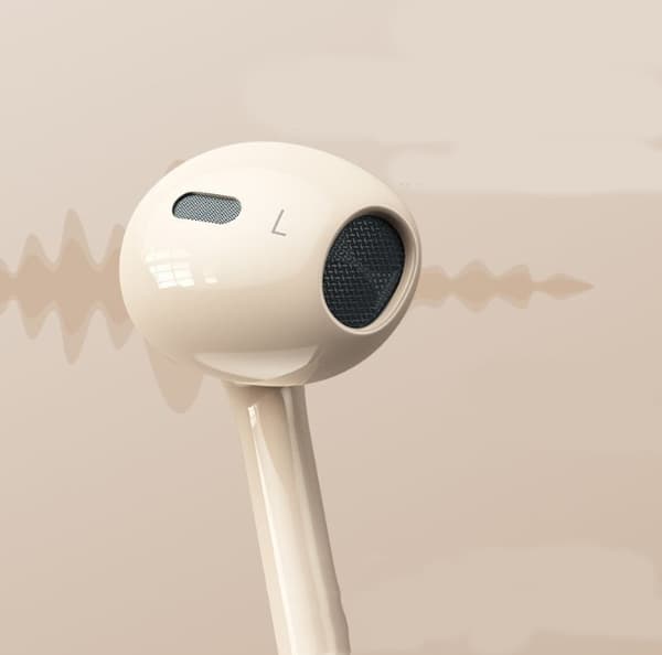 Langalliset yleiset puoli-in-ear-nappikuulokkeet korkealla äänenlaadulla