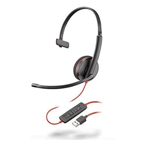 HP Poly Blackwire 3210 Monaural USB-A Headset Bulk