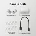Miniatyrbild 5 av 6: SONY LinkBuds WFLS900 trådlösa Bluetooth-hörlurar - Batteritid upp till 17,5 timmar - Vit