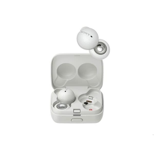 SONY LinkBuds WFLS900 trådlösa Bluetooth-hörlurar - Batteritid upp till 17,5 timmar - Vit