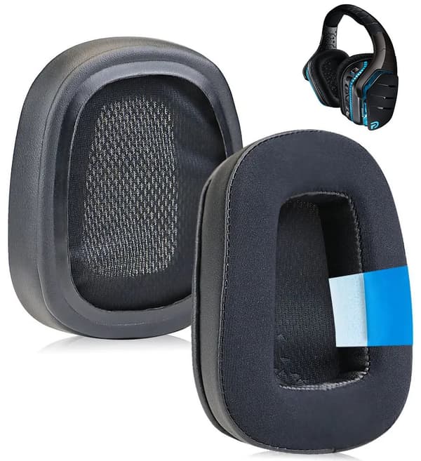 Korvatyynyt ja sienet Logitech G933 G633 G935 ARTEMIS -kuulokkeille + TOP-SPONGEL