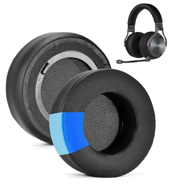 Öronkuddar Svampar för Corsair Virtuoso RGB TRÅDLÖSA GELFYLLNING